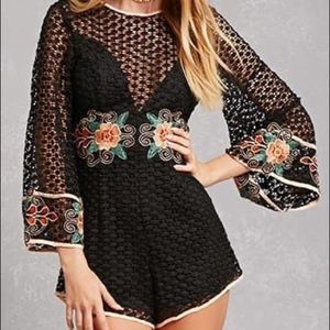 Luxell crochet romper